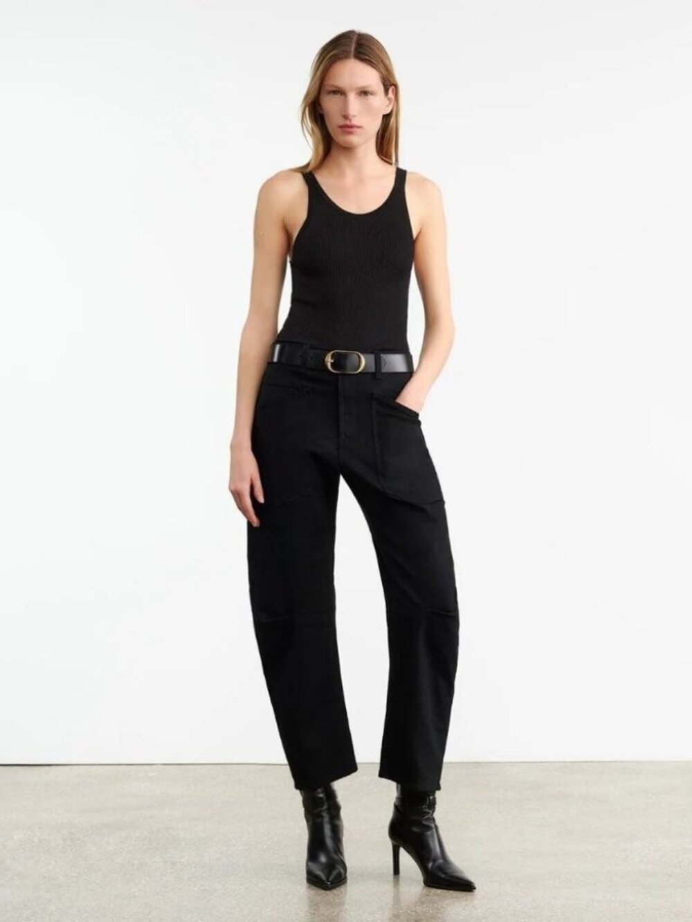 Nili Lotan Shon Black Jeans 25 - Picture 3 of 13